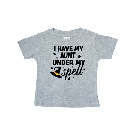 

Inktastic I Have My Aunt Under My Spell with Cute Witch Hat Gift Baby Boy or Baby Girl T-Shirt