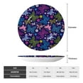 thumbnail image 2 of Yiaed Colorful Butterflies Print Bone China Decorative Plate Ceramic Dinner Plates Art Crafts with Display Stand-10in, 2 of 6