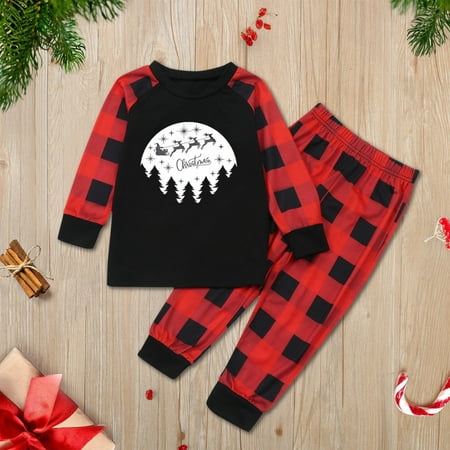 

Christmas Santa Claus Elk Loungewear Christmas Family Matching Pajamas Women Men Kids Sleepwear