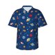 thumbnail image 1 of Balery Space Camisas hawaianas de manga corta para hombre, camisas playeras de corte holgado, camisas de vacaciones con botones,Small, 1 of 7