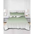 thumbnail image 2 of Quilts Twin Size Bedding Set, Sage Green Lightweight Quilted Comforter, Farmhouse Sage Green Ombre Soft Reversible Bedspread Coverlet with Pillow Covers for All Season, 68" x 86", 2 of 7