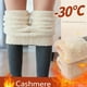 thumbnail image 2 of Mallas térmicas gruesas para mujer, Leggings cálidos de lana de cordero, mallas elásticas de cintura alta de Cachemira, pantalones ajustados de lana negra, invierno, 2022, 2 of 4
