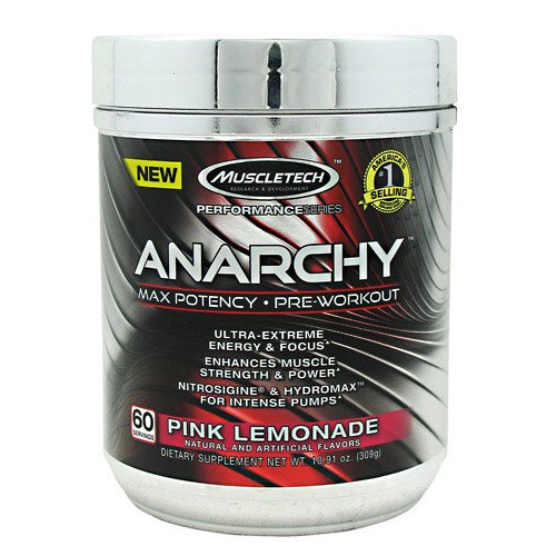 Muscletech Anarchy Pre Workout Pink Lemonade 60 Servings Walmart Com