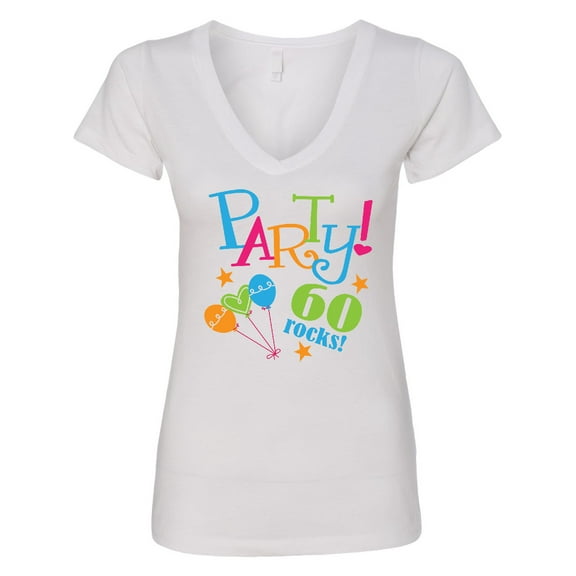 Inktastic 60th Birthday Party Women's V-Neck T-Shirt