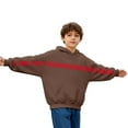 thumbnail image 3 of Byoo Toddler Boy Letter Print Hooded Sweatshirt Long SleeveCasual Pullover Hoodie with Pocket Outdoor Soft Pullover Top, 3 of 6