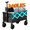 Black 340LB, variant on 340/480/680 Lb Capacity Heavy Duty All Terrain Folding Cart - Stainless Steel Frame and 600D Oxford Cloth, Foldable Utility Van for Camping, Gardening, Beach, Shopping - Garden Tool Bracket, Sturdy
