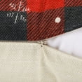 thumbnail image 5 of Christmas Pillow Covers, Happiwiz 18 x 18 Inch Set of 4 Farmhouse Black and Red Buffalo Plaid Pillow Covers Holiday Rustic Linen Pillow Case for Sofa Couch Christmas Decorations Throw Pillow Covers, 5 of 10
