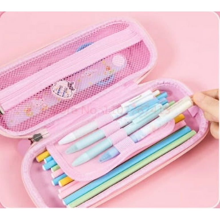 Yi Zheng Sanrio Hello Kitty Pencil Case Eva Large Capacity Cute Cartoon Shatterproof Waterproof Pencil Case School Supplies Stationery SE