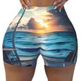 thumbnail image 2 of Fotbe Ocean View Bedroom Shorts Sin Costuras – Shorts Deportivos de Cintura Alta para Mujer, Elásticos para Gimnasio, Yoga, Running o Ciclismo-Medium, 2 of 8