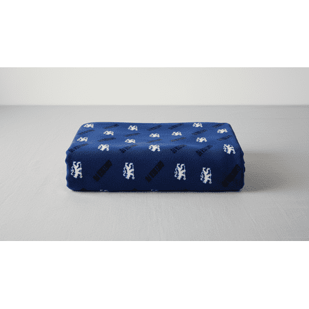 Chelsea FC Official Fleece Throw Blanket – Soft Lightweight Blue Football Blanket for Sofa Bed & Travel Machine Washable Polyester (100×150 cm)