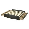 thumbnail image 4 of Prepac Mate's Wooden King Platform Bed with 6 Drawers, 81.5" x 78.5" x 18.75", Black, 4 of 8