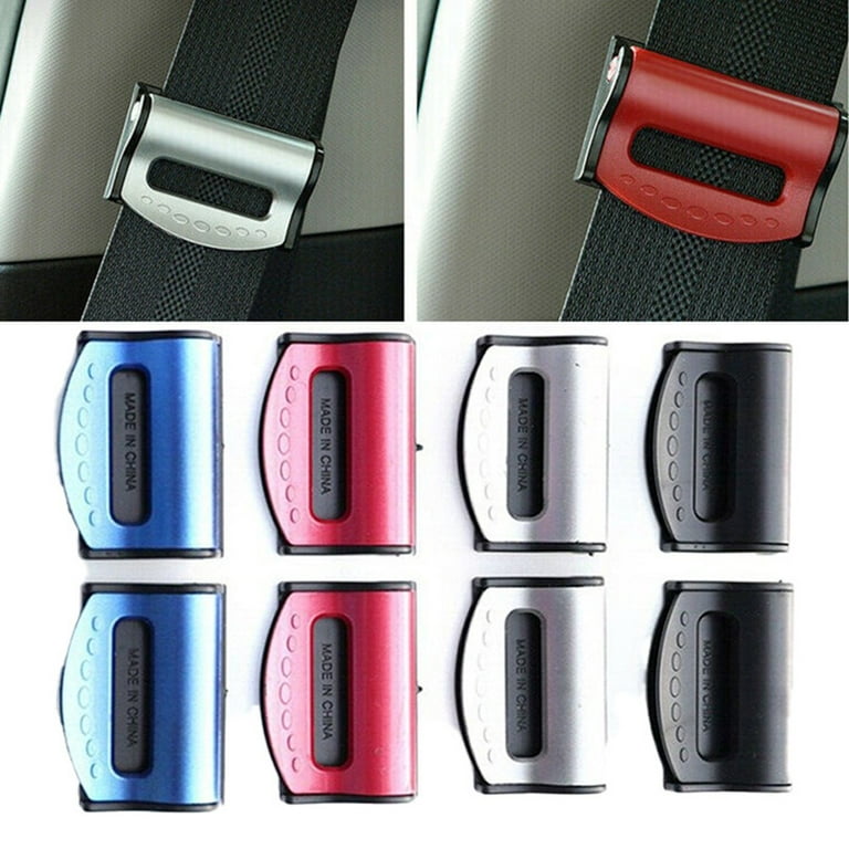 Car seat belt clip adjuster seat belt stop