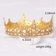 thumbnail image 4 of 2X de para Hombres Accesorio Disfraz de Graduación Perla de Cristal Vintage Tiaras de Boda Nupcial (), 4 of 6
