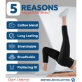 thumbnail image 5 of Nirlon 7/8 Capri Leggings For Women - High Waisted Women's Leggings Activewear, 5 of 6