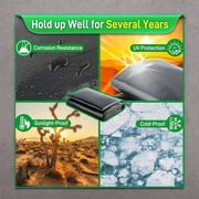 1Pc Pond Liner, Hdpe Waterproof Pond Membrane, Heavy Duty Fish Pond Liner For Aquaculture, Garden Pond, Landscaping, Black 4X6M (13X20Ft)