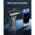 thumbnail image 3 of Electric Compressed Air Duster Rechargeable, 180,000RPM Cordless Computer Air Blower Duster for Pc & Electronics, 3-Gear Mini Air Blower Jet Turbo Fan for Car, Home, Office, Keyboard, Outdoor, 3 of 6