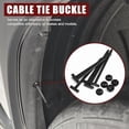 thumbnail image 5 of 200Pcs Cable Tie Buckle Zipper Clips for Cars Self Locking Zip Ties with Clear & Car Clips Fasteners, 5 of 7