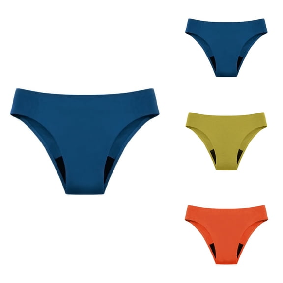 Women's Menstrual Swimming Trunks Leak Proof 4 Layer Menstrual Underwear High Flow Mesh Underwear Fast Water Absorption Underwear Oversized Underwear