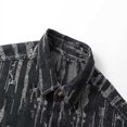 thumbnail image 3 of Blusa y camisa de manga larga con cuello vuelto para hombre, de pana, talla grande, holgada, a la moda, de manga larga, blusa para hombre, 3 of 7
