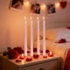 thumbnail image 3 of Velas Cónicas Bañadas En Parafina Velas cónicas galvanizadas rosas de 4 piezas, velas de cera de poste largo para decoración romántica de bodas y restaurantes. JASKFLY, 3 of 8
