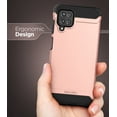 thumbnail image 6 of Encased Scorpio Armor Designed for Galaxy A12 Case, Protective Rugged Phone Cover for Samsung A12 5G (Rose Gold), 6 of 6
