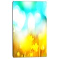 thumbnail image 2 of Yellow Flowers on Blue Background - Large Flower Canvas Art Print, 2 of 3