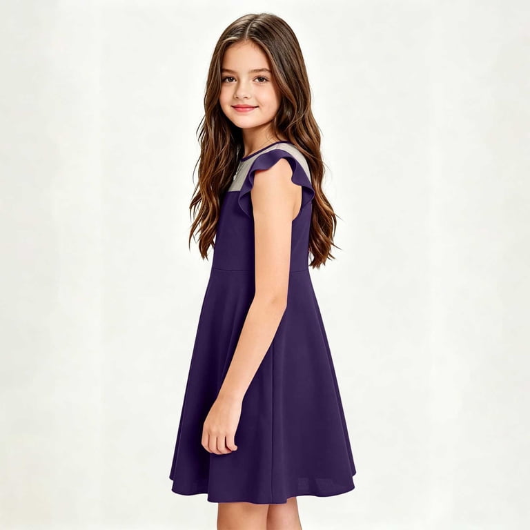 flutter sleeve graduation dress Romantic Allure Flutter Sleeve A-Line Lace Mini Dress