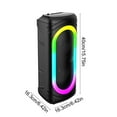 thumbnail image 3 of Portable Audio Speaker Rgb Color Effects Multiple Input Ports Long Battery Operation Minimal Sound Latency Bluetooth 5.2 Wireless System, 3 of 6