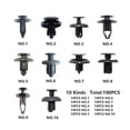 thumbnail image 4 of 100 Uds. Remaches de tornillo para maletero guardabarros de parachoques de coche Clips de sujeción de plástico para coche hebilla de fijación Vehículos, repuestos y accesorios Mis 100 piezas Speravity CZ13167-01B, 4 of 6