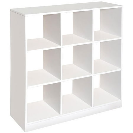 Badger Basket - 9 Cubby Storage Unit, White