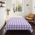 thumbnail image 4 of Purple Large Tapestry for Bedroom Wall Hanging Tapestry,Country French Rustic Buffalo Plaid Modern Art Ceiling Backdrop Tapestries Poster Blanket Wall Decor for Teens Room Living Room Dorm 100" x 59", 4 of 8