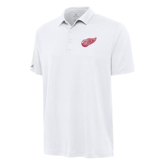 Men's Antigua White Detroit Red Wings Reprocess Polo