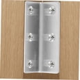 thumbnail image 4 of Minkissy 8Pcs L Shaped Right Angle Bracket Silver Stable Connection For Furniture, 4 of 8