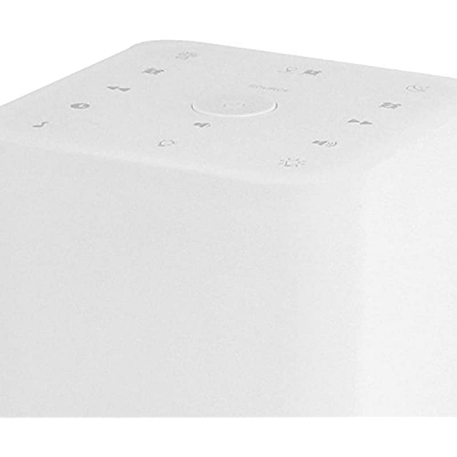JENSEN JCR-370 Color Changing Mood Lamp Digital Dual Alarm Clock Radio, White