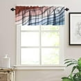 thumbnail image 3 of Sea Wave Geometric Valances Curtains Modern Geometric Abstract Beach Windows Short Curtain Valance for Kitchen Bedroom Bathroom Decor with Rod Pocket, One Panel 54X18 Inches, 3 of 5