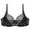 Black, variant on RMGVDSD Chic Bras for Women Sexy Double Breasted Lace Lingerie Plus Size Bra Wireless Push Up Bralettes