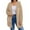 C-Beige397, variant on Women Hooded Fuzzy Jacket Mid-Length Lightweight Solid Color Zipper Hoodies With Pockets Outdoor Indoor Cold Weather Soft Trendy Coat