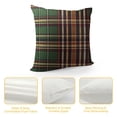 thumbnail image 4 of Nawypu  Christmas Scottish Tartan Plaid Throw Pillow Covers Farmhouse Classic Decorative Square Cushion Cases for Decor Sofa Couch Green, 4 of 5