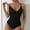 39Black, variant on Jacenvly One Piece Swimsuits for Women Plus Size Casual Sleeveless Solid Halter Neck Surfing Swimwear Quick Drying Fashion Women'S Deep V One-Pice Bandage Color Swimsuit Red