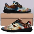 thumbnail image 3 of Patriotic Eagle Jesus God Bless America Shoes Sneakers Black Size 8, 3 of 7