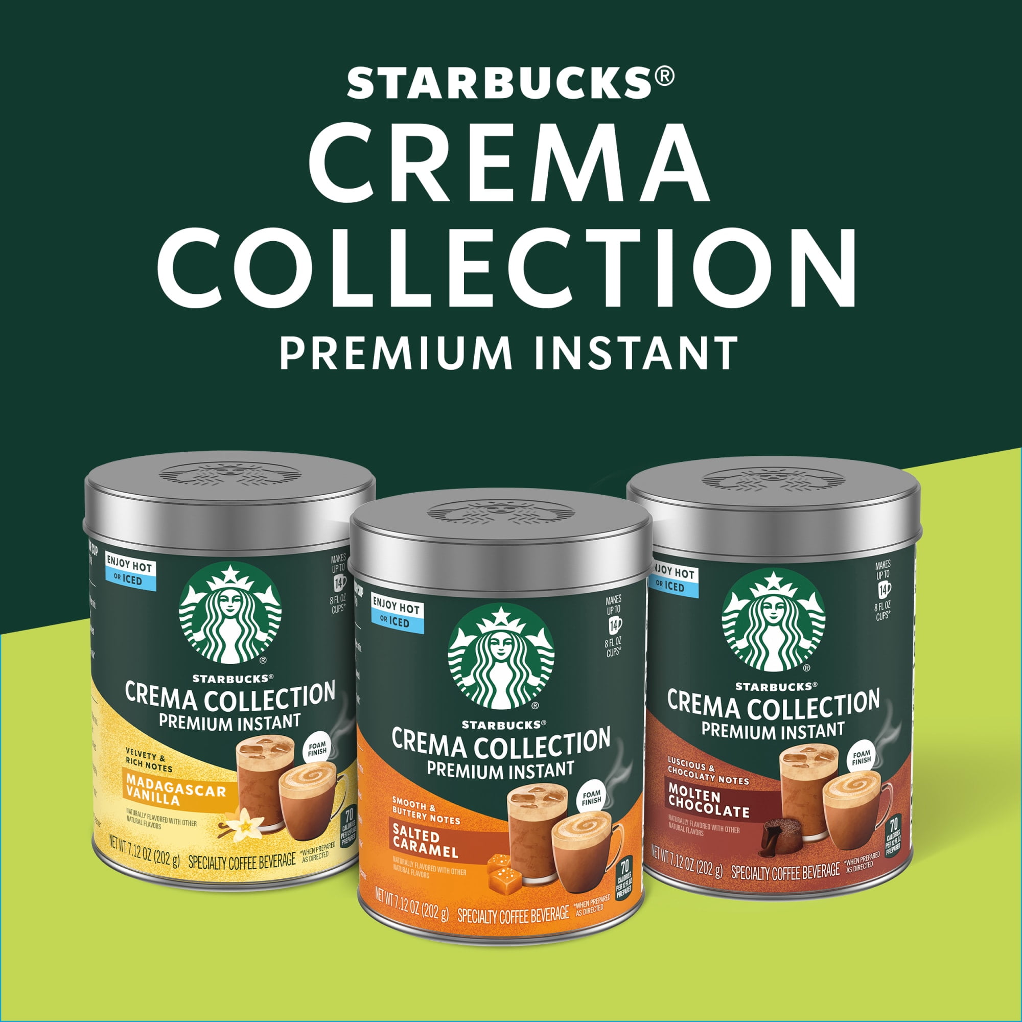 Starbucks Crema Collection Premium Instant Salted Caramel Flavored Coffee, 7.12 oz