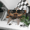 thumbnail image 3 of 1 Pcs 2D Flat License Plate Covers & Frames, Moth in Fantasy For Decorative Front, Waterproof For Decoration Aluminum License Plate Covers & Frames Cover For Men Women, 12" X 6", 3 of 6