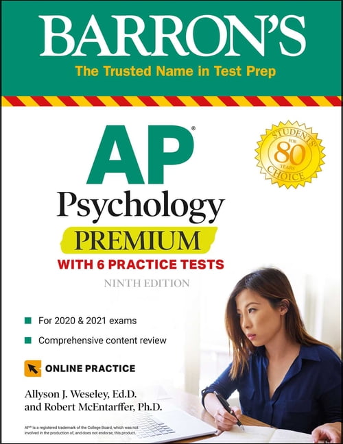 Barron s Test Prep AP Psychology Premium With 6 Practice Tests 