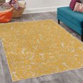 thumbnail image 2 of Vintage Decorative Rug, Monochrome Style Classic Victorian Inspired Rococo Motif Repetition, Quality Carpet for Bedroom Dorm and Living Room, 6 Sizes, Dark Mustard, by Ambesonne, 2 of 4