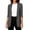 Dark Gray, variant on Women's Plus Size Blazers Solid Color Open Front Casual Long Sleeve Lapel Collar Women' Business Work Office Jacket