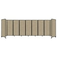 thumbnail image 1 of "Versare Room Divider 360 Portable Wall Partition | 9 Panels Wide | 25' x 7'6" Rye Fabric Panels", 1 of 7