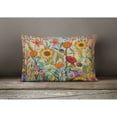 thumbnail image 4 of Carolines Treasures PPD3017PW1216 Joy in the Morning Flowers Canvas Fabric Decorative Pillow, 12H x16W, multicolor, 4 of 4