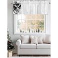 thumbnail image 5 of Skull Valances for Windows Wood Grain Halloween Rod Pocket Curtains Valance Short Window Treatment Drapes for Living Room, Bedroom Bathroom 60"&nbsp;W x 18" L, 5 of 5