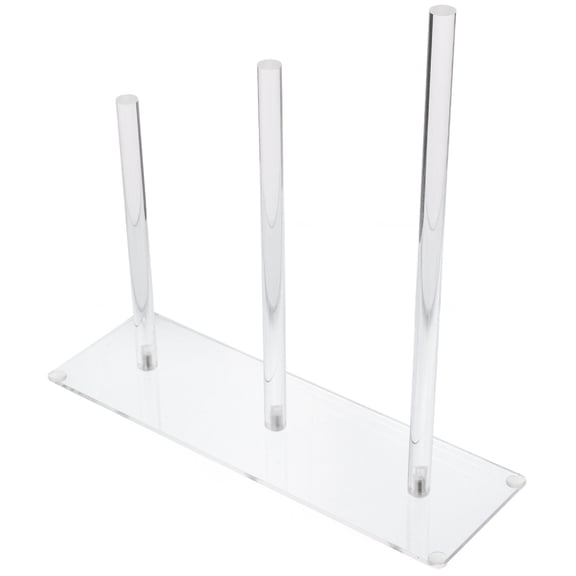 DRAFIDEEP 3 Tier Clear Scrunchie Organizer Stand Acrylic Hair Tie Display Rack for Storage Use