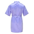 thumbnail image 2 of Boys Girls Satin Kimono Bathrobes with Belt, SILVERCELL Toddler Teens Kids Wedding Spa Party Robes Pajamas Coverups, 2-14 Years, 2 of 8